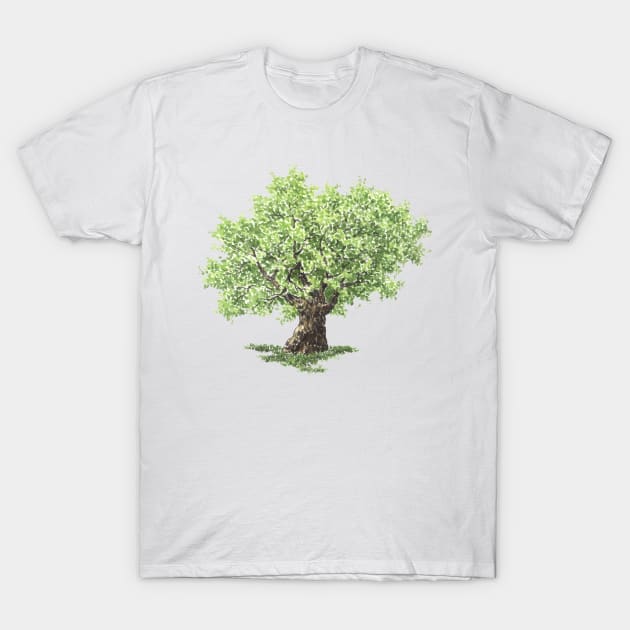 August birthday oak tree T-Shirt by birthflower